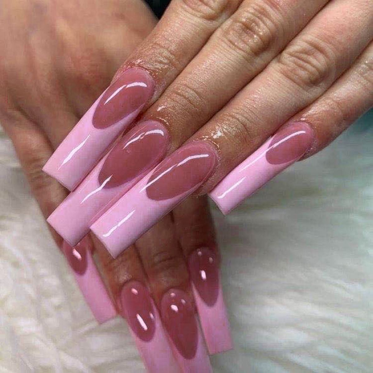 24 PCS Water Decal Fake Nails Floral Print Nail Tips Free Glue Included