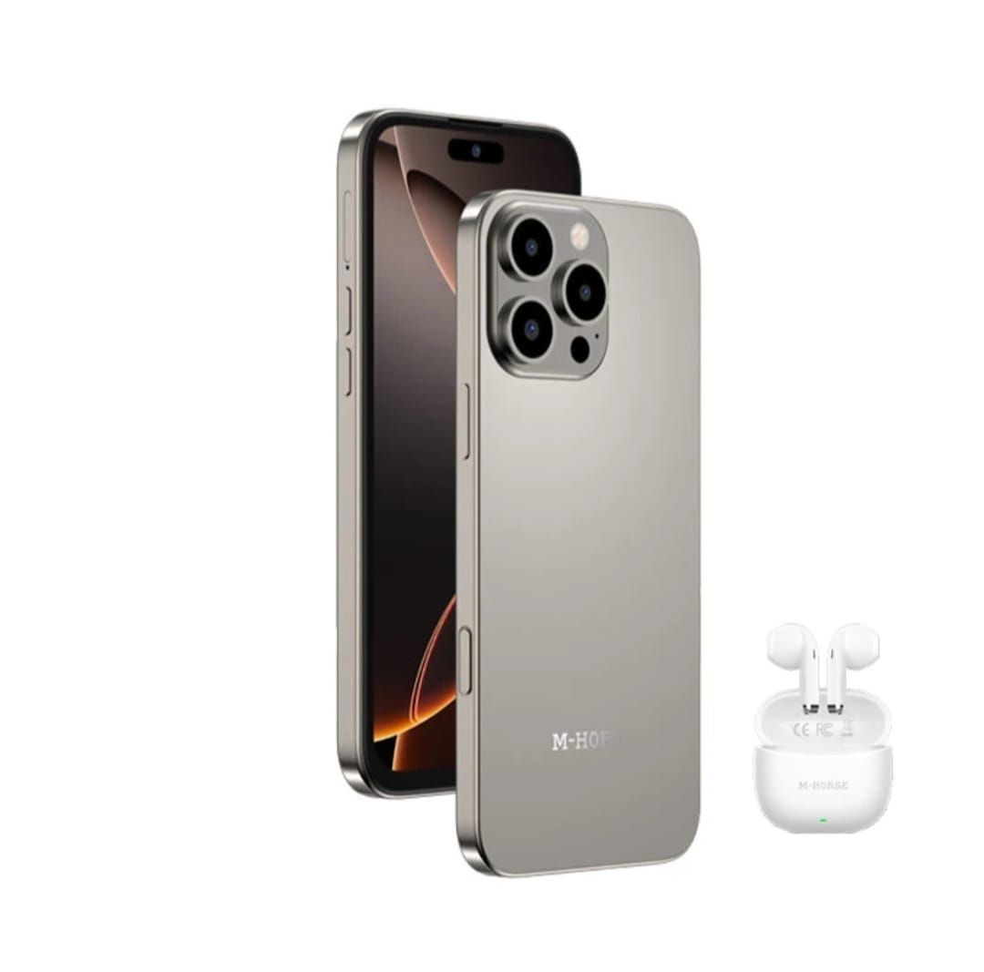 LIMITED OFFER!! M-HORSE M16 Pro Max + 6.6'' HD + incell 8GB RAM + 128GB ROM 8MP Front camera +13MP Rear camera 5000mAh battery capacity,  Android 14 phone smartphone, WITH EARPODS