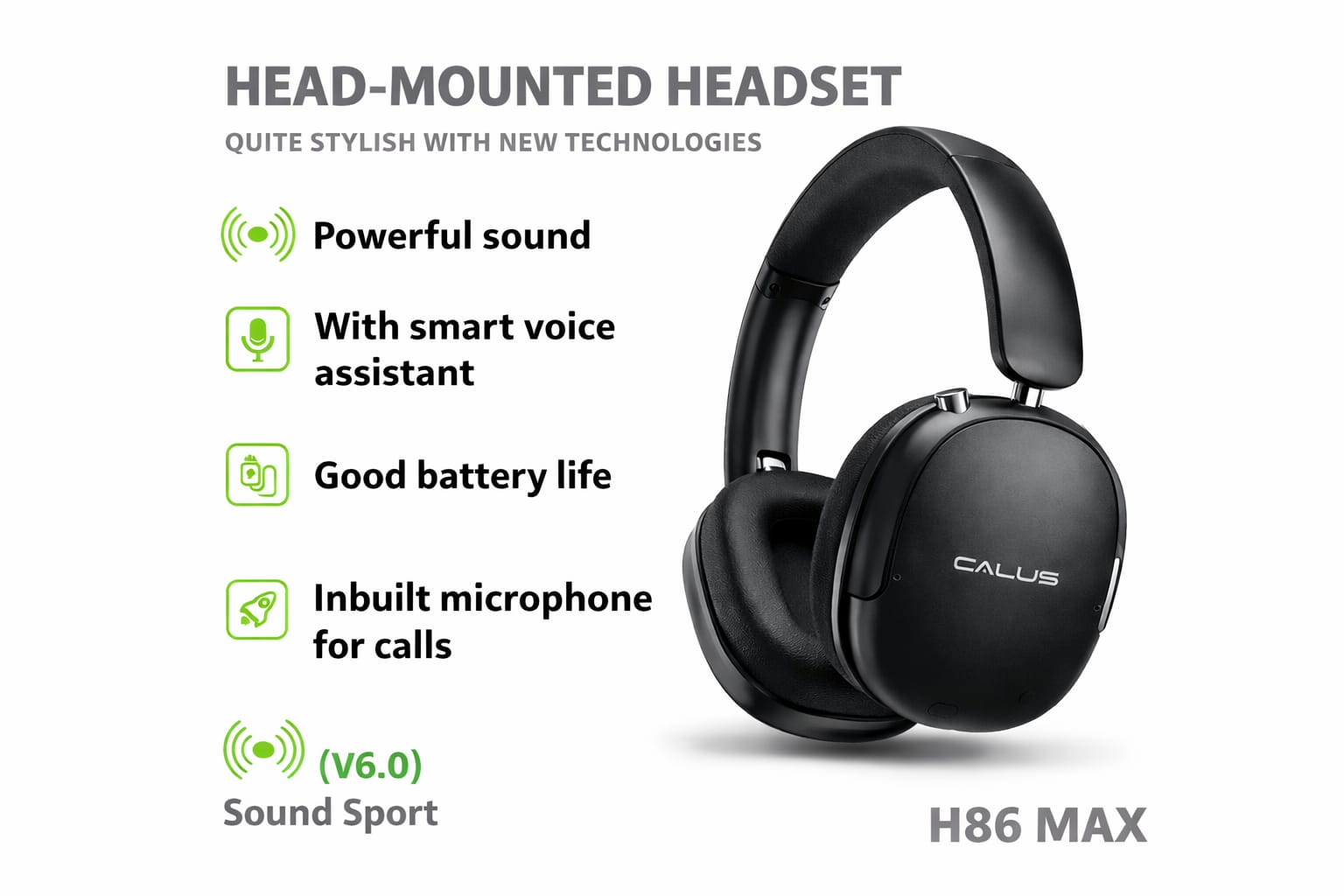 Best price for CALUS H86 MAX headphone, Bluetooth v6.0, foldable ...