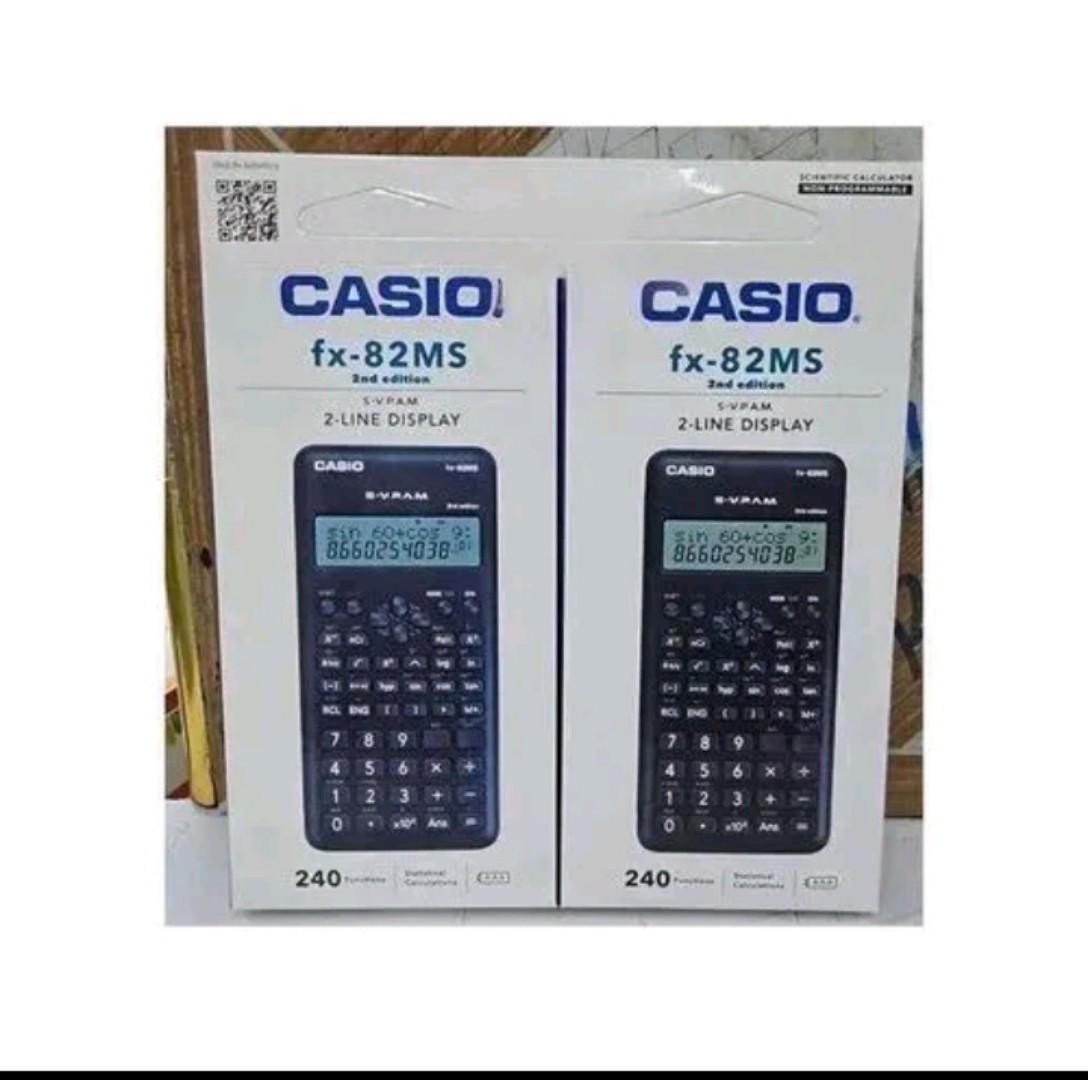 Casio FX82MS 2nd Edition Scientific Calculator Non-programmable BLACK calculator casio fx82ms 2nd edition original calculators school calculators