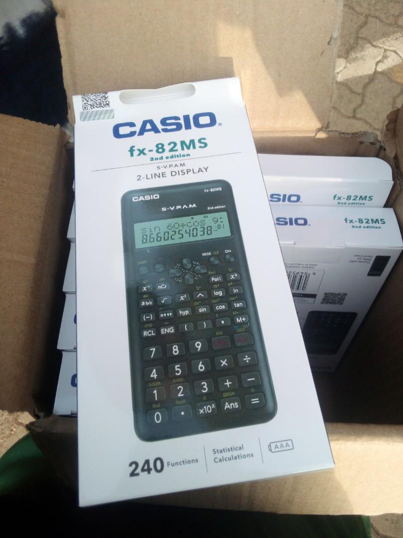 Casio FX82MS 2nd Edition Scientific Calculator Non-programmable BLACK calculator casio fx82ms 2nd edition original calculators school calculators