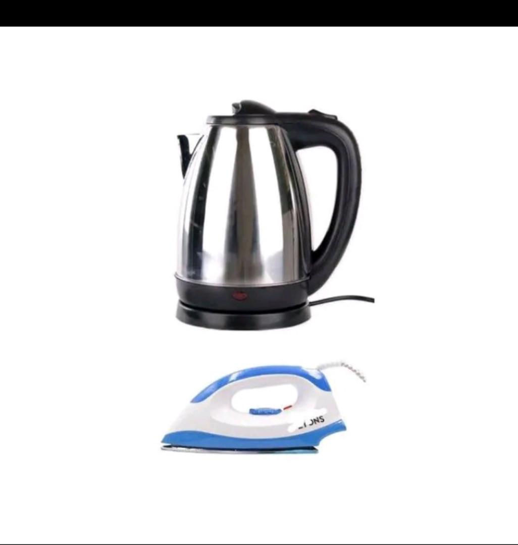 Ailyons electric kettle,2l,1.8l good quality with warranty, free Ailyons Iron box , cordless kettle