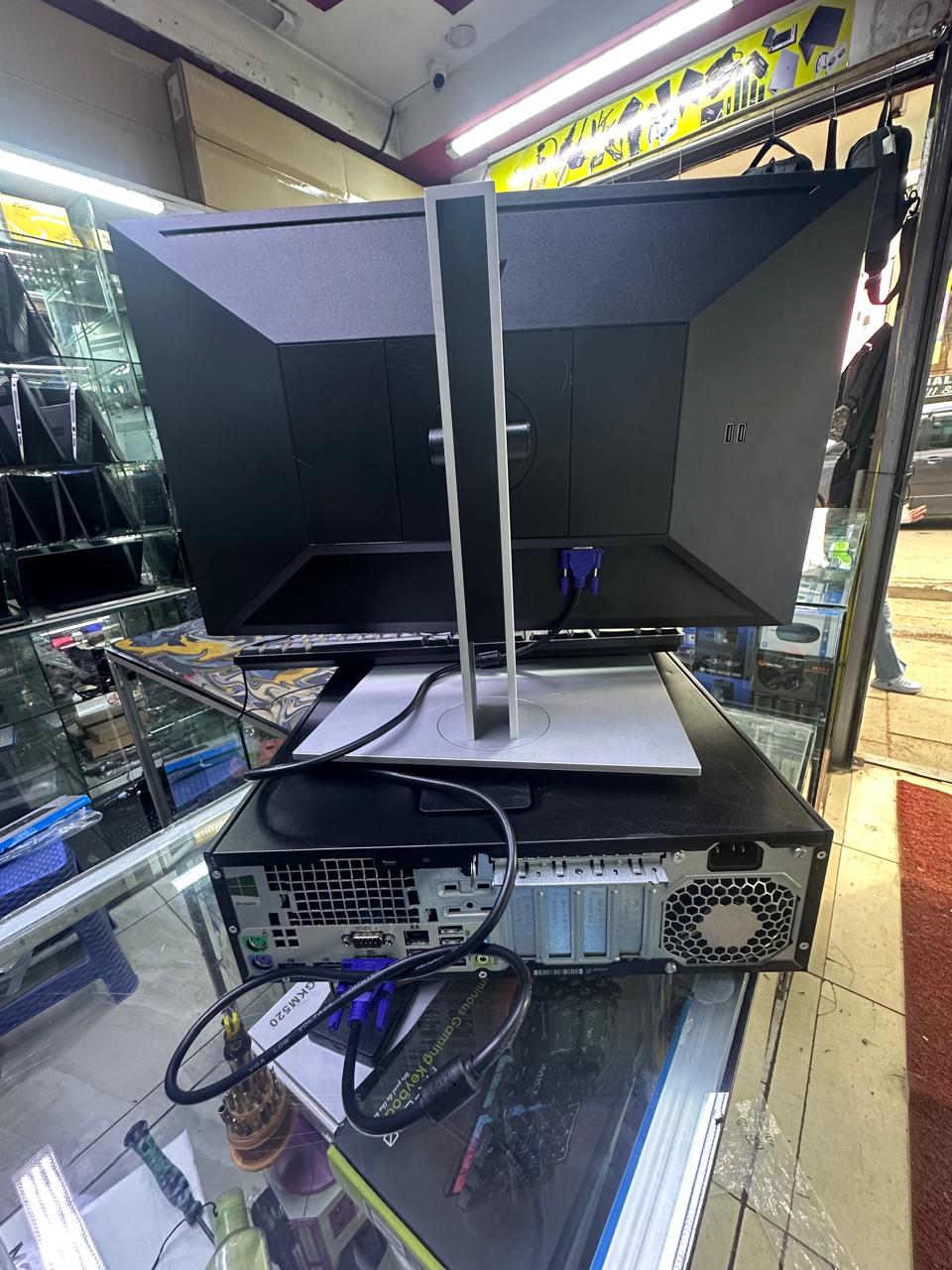 GRADE A EX UK HP DESKTOP 6TH GENERATION 8GB RAM 500 HDD STORAGE AND 24'' MONITOR EDGE TO EDGE KEYBOARD AND MOUSE