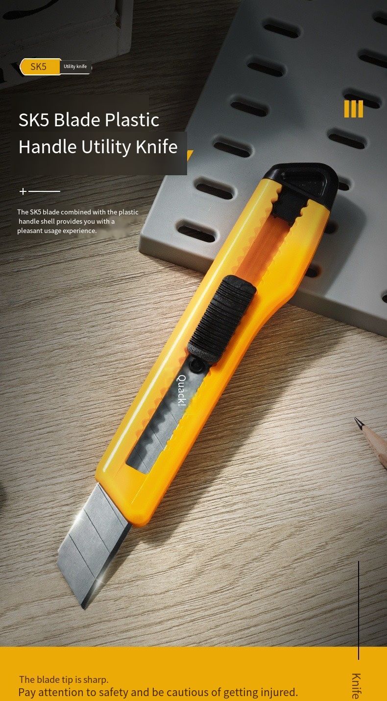 2001 Large-sized Locking Utility Knife for Wallpaper Cutting, Paper Cutting, Handmade Knife, Momentary Knife, Express Delivery Knife