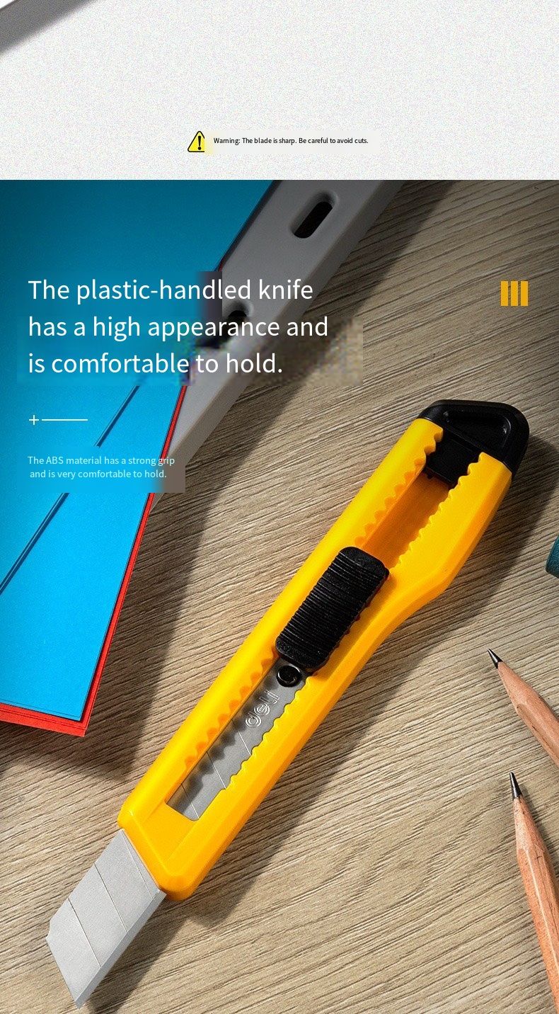 2001 Large-sized Locking Utility Knife for Wallpaper Cutting, Paper Cutting, Handmade Knife, Momentary Knife, Express Delivery Knife