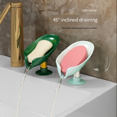Luxury-Style Soap Box Soap Holder Wall-mounted Drain Rack for Bathroom with No Drilling Magnetic Wall Mount for Water-Resistant Drainage Home Storage Solution