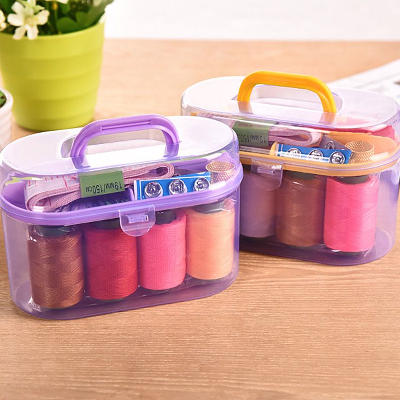 10-piece large-sized sewing kit - versatile household portable all-in-one sewing bag - sewing needles - treasure chest for sewing tools