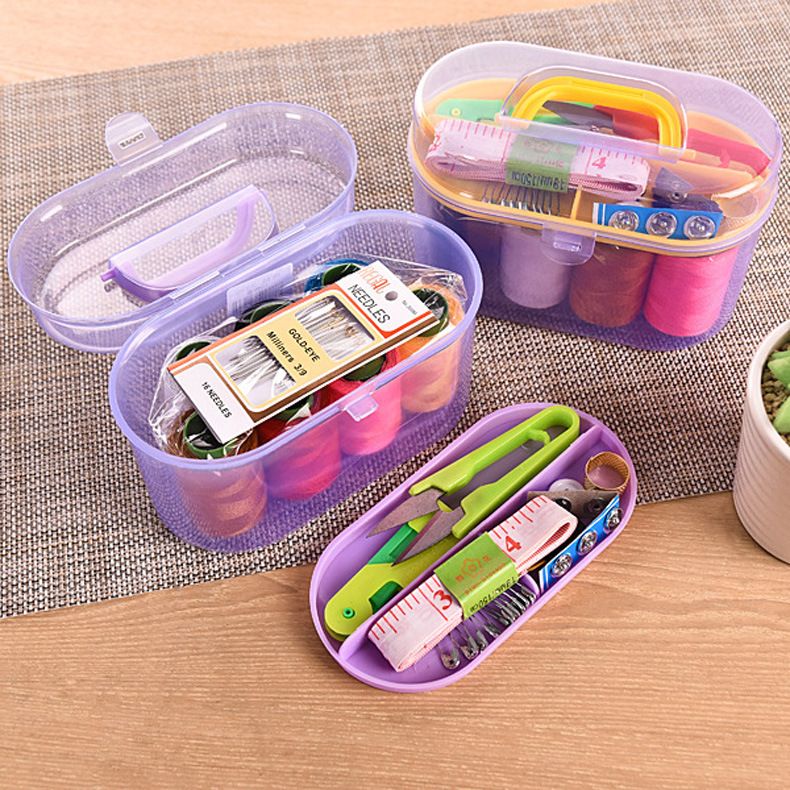 10-piece large-sized sewing kit - versatile household portable all-in-one sewing bag - sewing needles - treasure chest for sewing tools