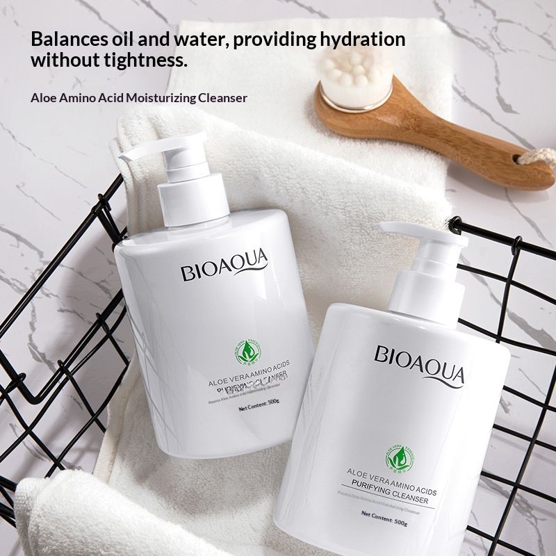 Boquan Yaluo Amino Acid Foaming Facial Cleanser - A refreshing facial cleanser for men and women, suitable for all skin types. Skin care product.