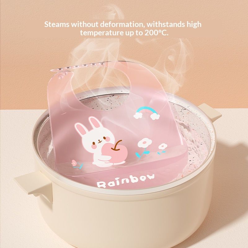 Baby meal cover made of silicone, three-dimensional food bib for infants, baby supplementary food bib, hand towel for mouth, food grade, washable without water