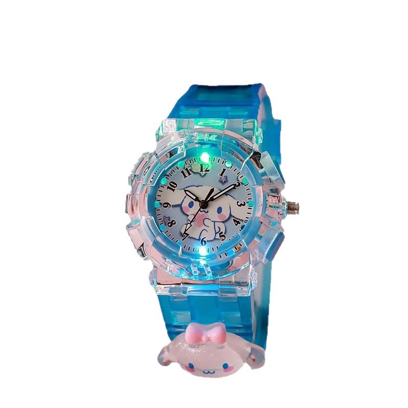 Children's smartwatch - Cartoon-colored Kokomi luminous electronic watch - Girls' model - Junior high and high school digital pointer quartz watch