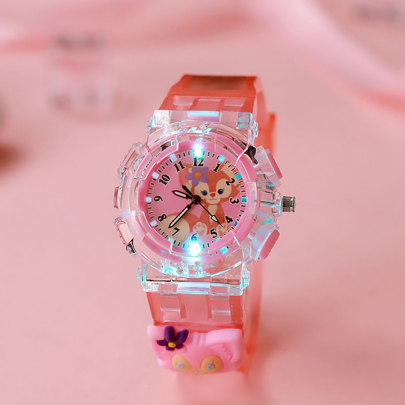 Children's smartwatch - Cartoon-colored Kokomi luminous electronic watch - Girls' model - Junior high and high school digital pointer quartz watch