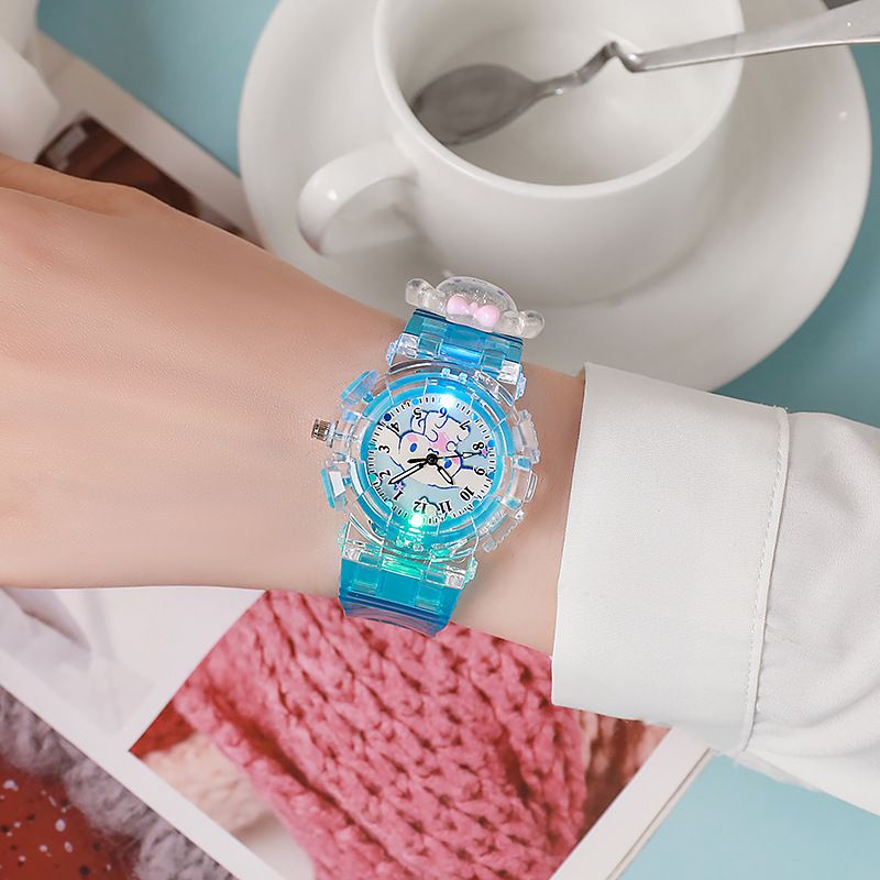 Children's smartwatch - Cartoon-colored Kokomi luminous electronic watch - Girls' model - Junior high and high school digital pointer quartz watch