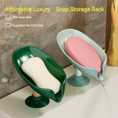 Luxury-Style Soap Box Soap Holder Wall-mounted Drain Rack for Bathroom with No Drilling Magnetic Wall Mount for Water-Resistant Drainage Home Storage Solution
