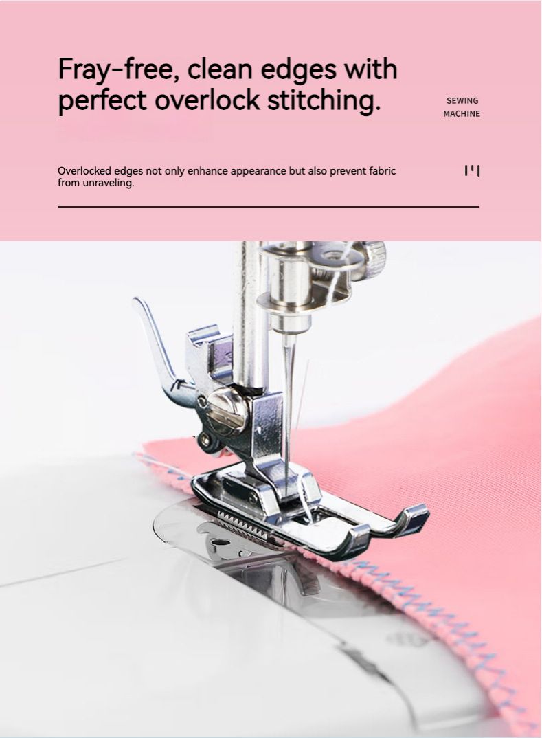 505A edge-locking household mini-micro small multi-functional pedal fully automatic plug-in sewing machine with thick seam functionality