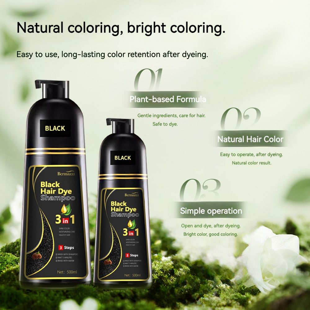 Best-selling black hair shampoo - Rehau essence nourishes and enhances lustrous hair. Gentle and smooth shampoo for hair cleansing.