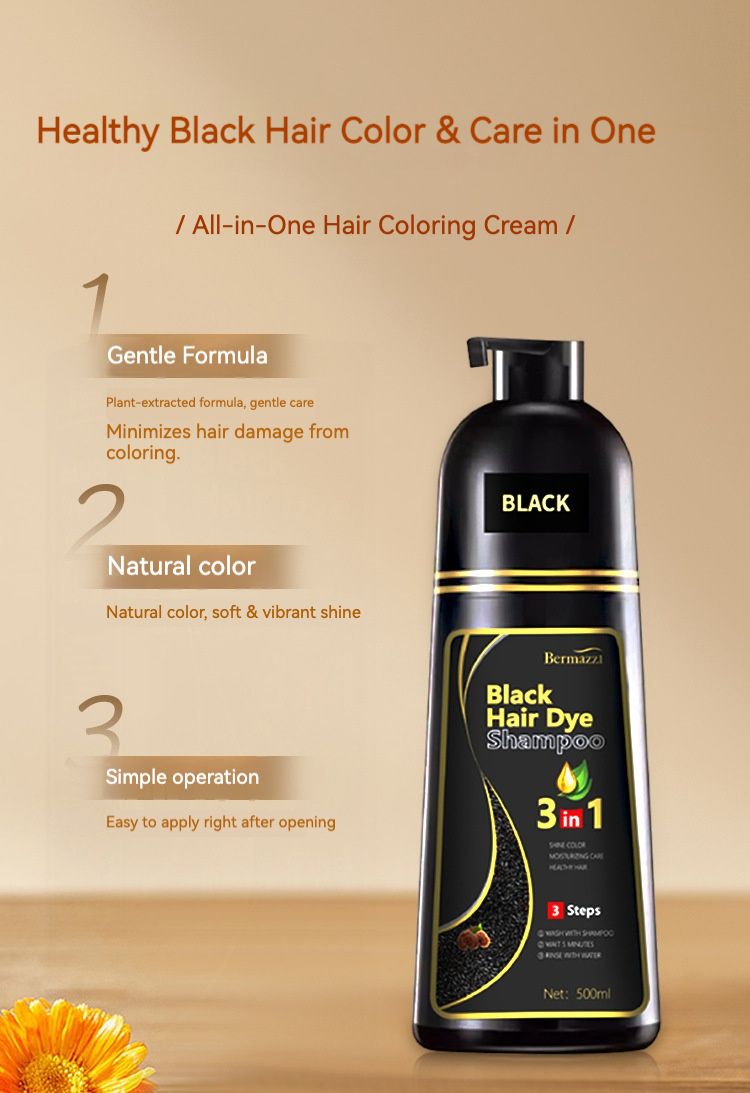 Best-selling black hair shampoo - Rehau essence nourishes and enhances lustrous hair. Gentle and smooth shampoo for hair cleansing.