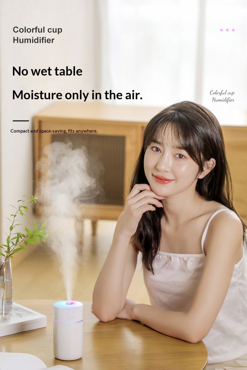 New USB charging wireless colorful humidifier for car - mini air atomizer humidifier