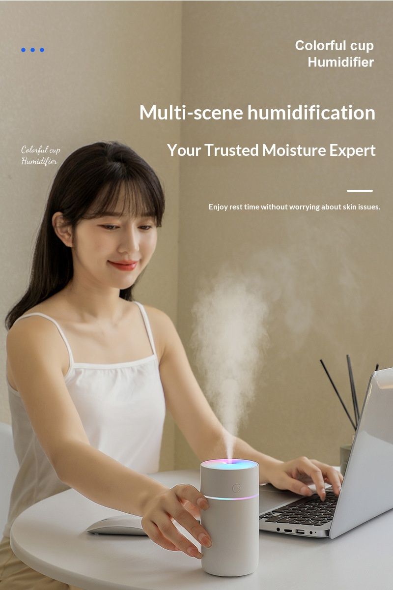 New USB charging wireless colorful humidifier for car - mini air atomizer humidifier