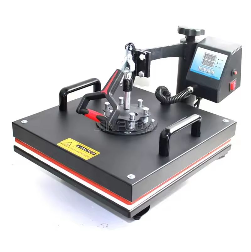 Combo 8-in-1 Heat Press Machine (12"x15") + 2 Feet Vinyl Cutter/Plotter – Complete Printing for T-Shirts, Mugs, Caps & Stickers Business Starter Kit Ideal for Custom Apparel, Gift Items & Branding