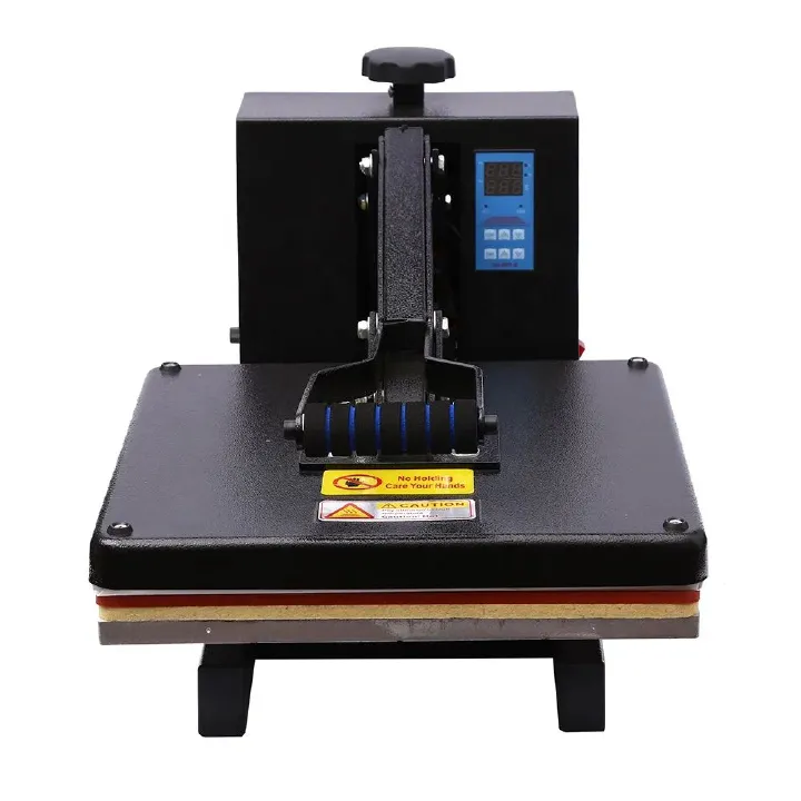 A3 Size 38*38 Flatbed Manual T Shirt Printing Machine Clamshell Heat Press Transfer T-Shirt Sublimation