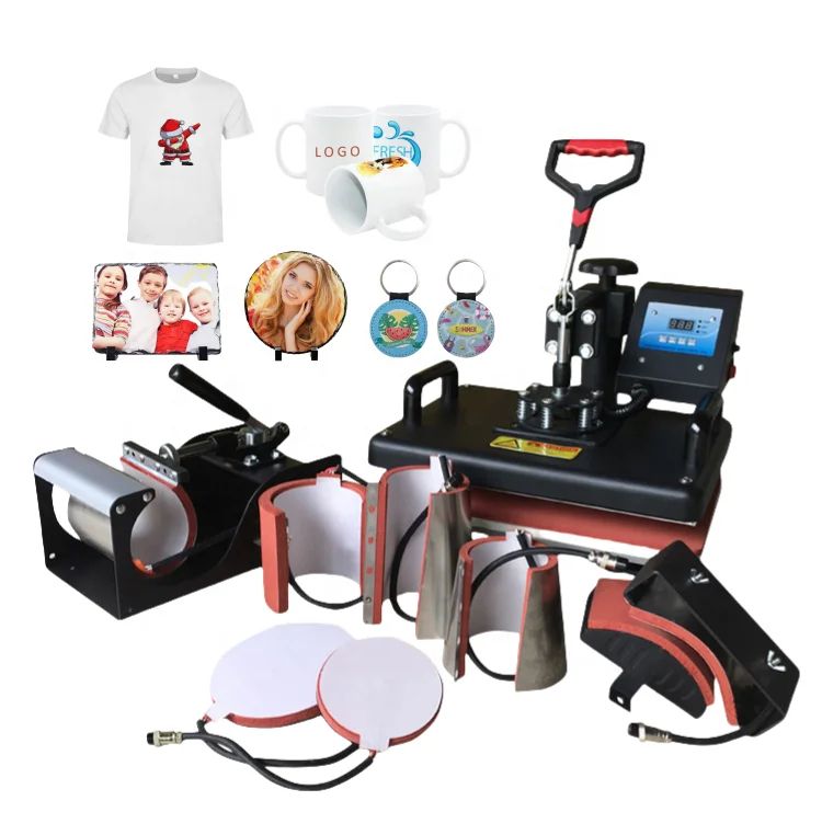 10 In 1 Combo Multi-functional Heat Transfer Press Machine T-shirt, Mug, Tumbler, Plate, Pens Press Machine