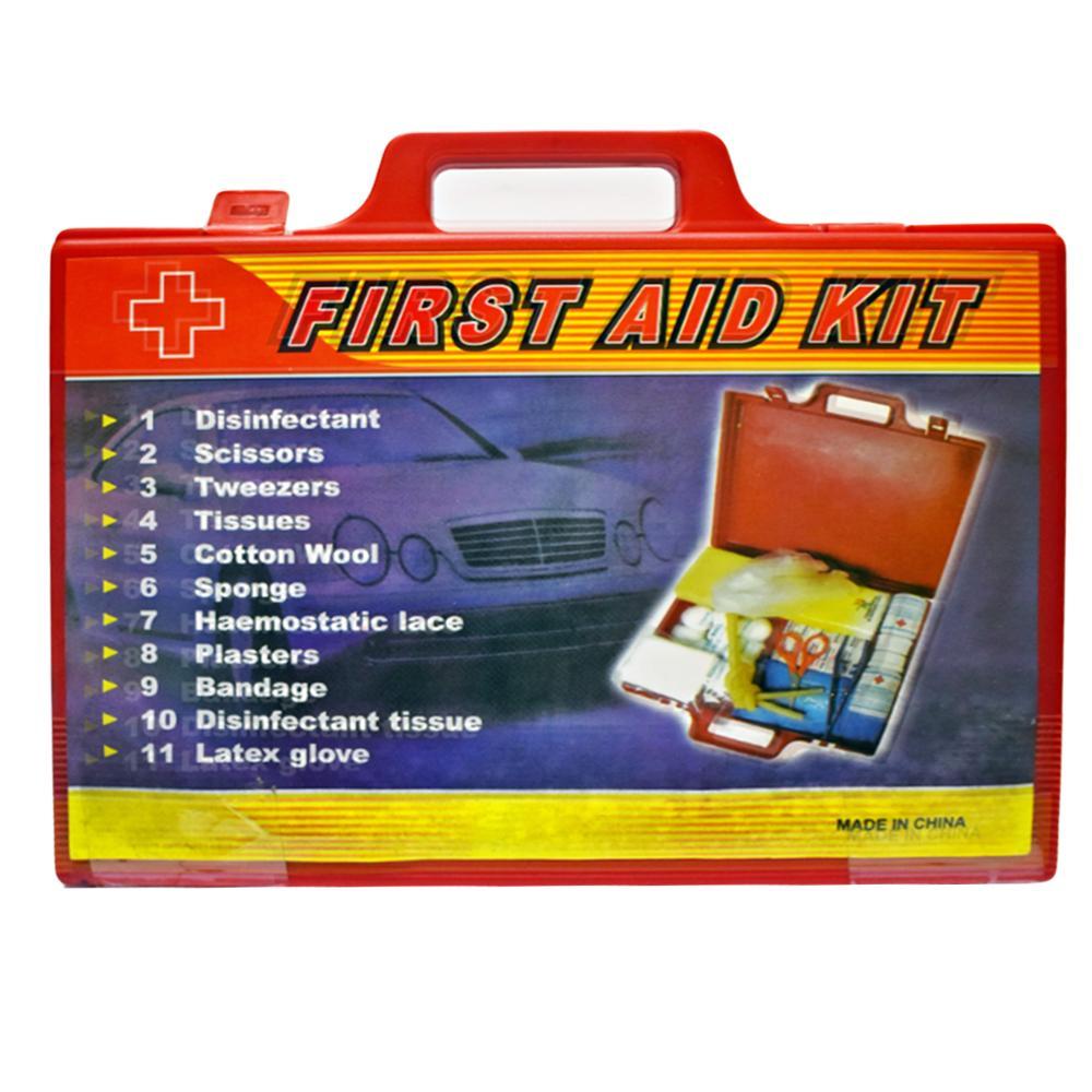 Car First Aid Kit - Red.