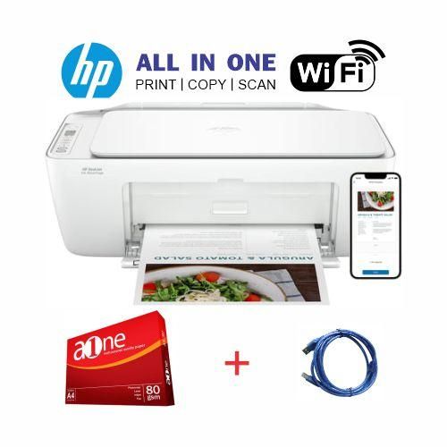 (FREE REAM PAPER + FREE PRINTER CABLE)HP DeskJet Ink Advantage 2876 Wireless All-in-One Printer, Print, copy, scan
