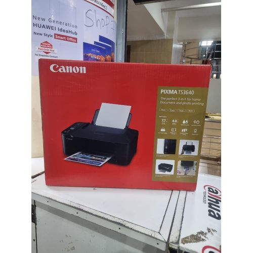Original Canon Pixma TS3640 Wireless Printer Print, Copy, Scan Printer-Canon Canon. PIXMA TS3640 All-in-One Wireless Refillable Ink Tank Printer-Print, Scan, Copy, High-Yield, Wi-Fi, USB