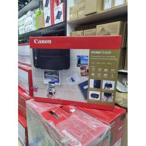 (GET FREE REAM PAPER & FREE PRINTER CABLE)Canon Pixma TS3640 Wireless Printer Print, Copy and Scan Printer + Free Ream Paper and Free Printer Cable.