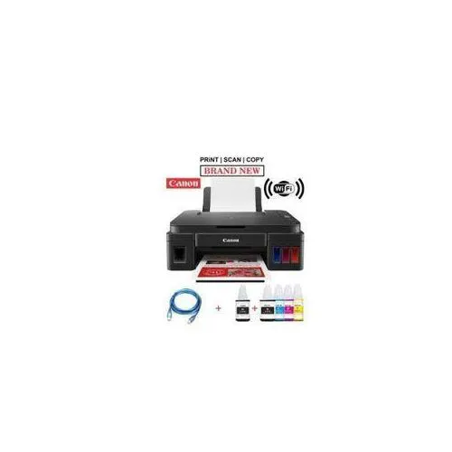 (FREE PRINTER CABLE)Canon PIXMA G3410-Refillable Ink Tank Wirelessly Print Copy Scan + Free Printer Cable