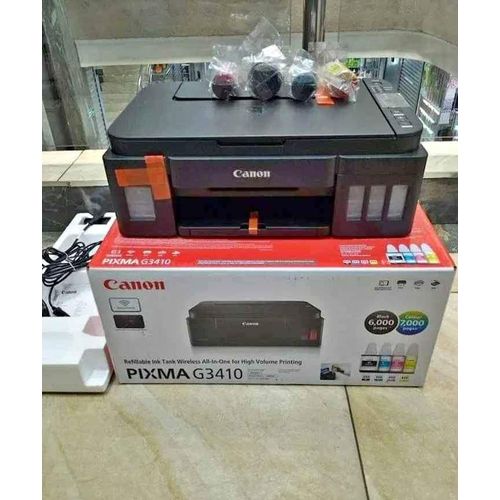 (FREE PRINTER CABLE)Canon PIXMA G3410-Refillable Ink Tank Wirelessly Print Copy Scan + Free Printer Cable