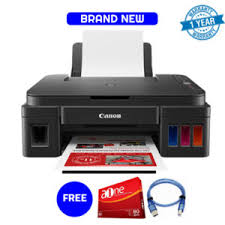 (FREE REAM PAPER + FREE PRINTER CABLE)Canon PIXMA G2410 All In One Printer ,Print ,Scan,Copy 3-In-1 + Free Ream Paper and Free Printer Cable.