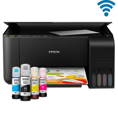 (FREE PRINTER CABLE) Epson EcoTank L3250 A4 Wireless 3-in-1 Print Copy Scan Printer + Free Printer Cable-Epson EcoTank L3250 A4 Wi-Fi All-in-One Ink Tank Printer, Print, Copy, Scan, Rear paper input