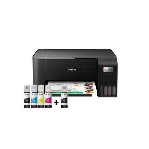 (FREE PRINTER CABLE) Epson EcoTank L3250 A4 Wireless 3-in-1 Print Copy Scan Printer + Free Printer Cable-Epson EcoTank L3250 A4 Wi-Fi All-in-One Ink Tank Printer, Print, Copy, Scan, Rear paper input