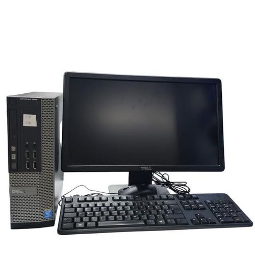 (GET FREE MOUSE PAD) DELL Refurbished Complete Desktop OptiPlex SFF Intel Core I5 3.2GHz 4GB RAM 500GB HDD CPU,19 Inch Monitor, Keyboard , Mouse, VGA Cable And 2 Power Cable Windows 11