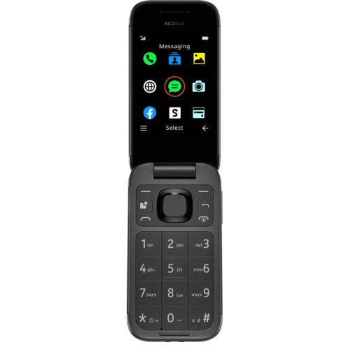 NEW EDITION BRAND NEW Nokia 2660 Flip Mobile Phone Classic - 4G-Dual SIM-Long Battery Life TA-1474 - Black