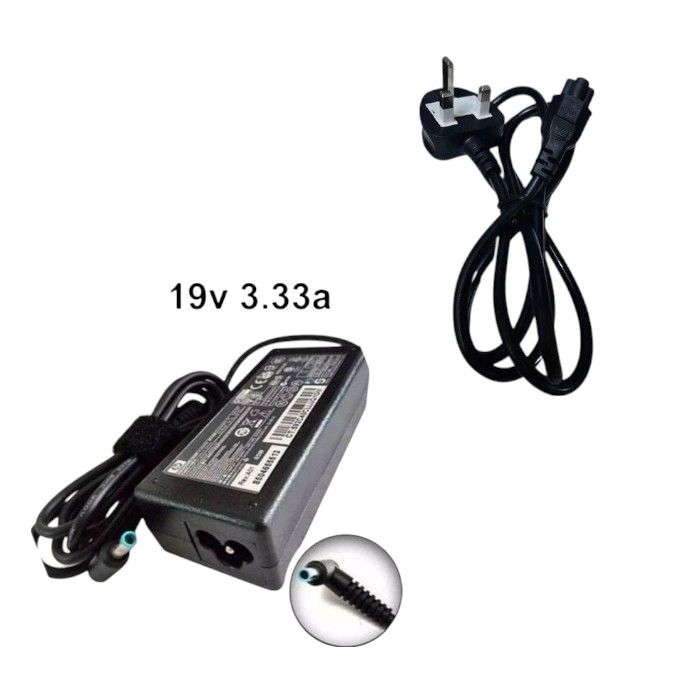 Complete with Cable BLUE PIN ADAPTER CHARGER 65W for HP EliteBook 820 G3/G4, 830 G5, 840 G3/G4/G5, 850 G3/G4/G5 Charger – Blue Pin 19.5V 3.33A 65W
