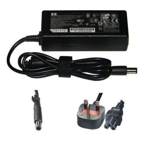 (COMPLETE WITH FLOWER CABLE )HP Big Pin Charger 65W Complete With Cable for EliteBook 840 G1/G2, 820 G1/G2, 640 G1, 650 G1, 850 G1/G2 – 19.5V 4.62A Adapter Complete with Power Cable