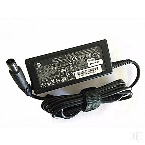(COMPLETE WITH FLOWER CABLE )HP Big Pin Charger 65W Complete With Cable for EliteBook 840 G1/G2, 820 G1/G2, 640 G1, 650 G1, 850 G1/G2 – 19.5V 4.62A Adapter Complete with Power Cable