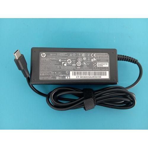 (COMPLETE WITH POWER CABLE/FLOWER CABLE) HP 65W USB TYPE  C Laptop Charger For Spectre X360, Spectre, Chromebook, Elitebook X360, Elitebook, Elite X2, Envyx360, ProBook Travel Type C Power Cord