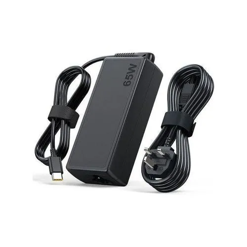 (COMPLETE WITH POWER CABLE/FLOWER CABLE CORD) Lenovo Laptop Charger-65w USB Type-C AC Adapter With Power Cable Complete  For ThinkPad X1, Carbon X1 Gen11 10 9 8 7 6 5, Yoga X1 Gen 8 7 6 5 4 3 2 Series