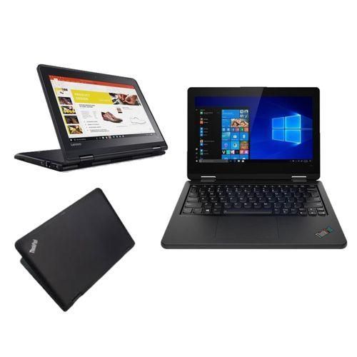(BUY and GET FREE LAPTOP BAG )Lenovo Refurbished ThinkPad Yoga 11e X360 Intel Celeron 4GB RAM 128GB SSD 11.6" Webcam Bluetooth, Windows 11 PRO Activated, Office 2021 Pro, Basic Software Installed,