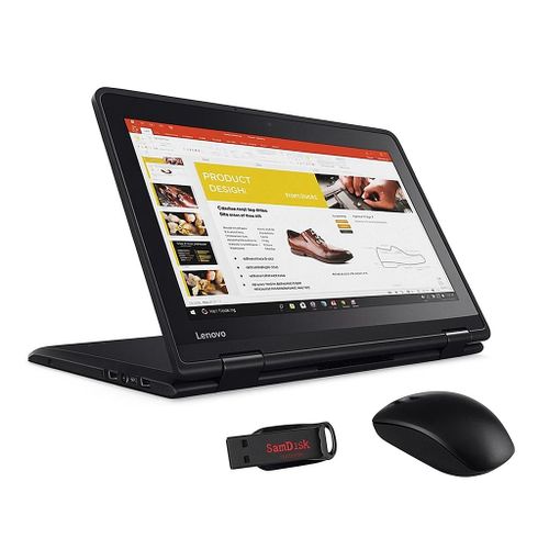 (BUY and GET FREE MOUSE & FREE  32GB FLASH ) Lenovo Refurbished ThinkPad Yoga 11e X360 Intel Celeron 4GB RAM 128GB SSD 11.6" Webcam Bluetooth, HDMI WIFI With Windows 11 PRO Activated, Office 2021 Pro,