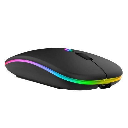 HP mouse W10 Dual Mode Rechargeable Bluetooth Wireless Silent Click Mouse(Wireless & Bluetooth Mouse, Rechargeable, Silent Click, 2.4G with USB Nano Receiver, Adjustable DPI, Ergonomic Design.)