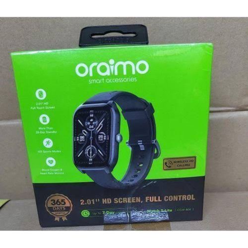 Oraimo Watch 5 Lite Smart Watch Smartwatch' Screen Bluetooth Durable Waterproof Dustproof(Oraimo Watch 5 Lite OSW-804 Smartwatch with 28-Day Standby & IP68 Rating) Oraimo Smartwatch 5 Lite OSW-804