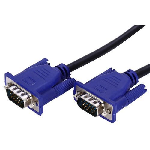 GET 1.5M VGA CABLE A standard analogue video cable for connecting computers, laptops, or other VGA‑equipped devices to monitors, projectors, or TVs. It features 15‑pin connectors on both ends