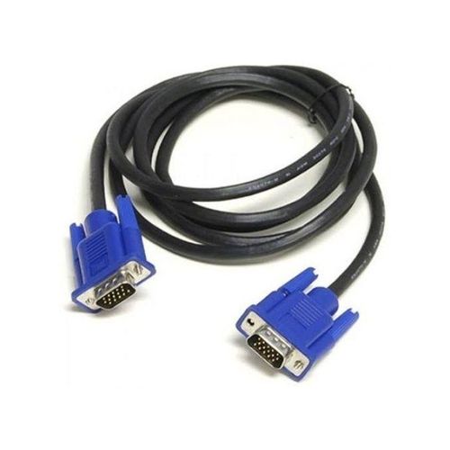 GET 1.5M VGA CABLE A standard analogue video cable for connecting computers, laptops, or other VGA‑equipped devices to monitors, projectors, or TVs. It features 15‑pin connectors on both ends