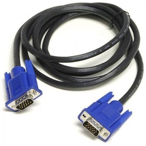 GET 1.5M VGA CABLE A standard analogue video cable for connecting computers, laptops, or other VGA‑equipped devices to monitors, projectors, or TVs. It features 15‑pin connectors on both ends