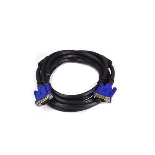 GET 1.5M VGA CABLE A standard analogue video cable for connecting computers, laptops, or other VGA‑equipped devices to monitors, projectors, or TVs. It features 15‑pin connectors on both ends